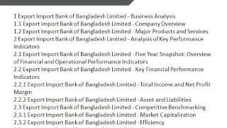 Aarkstore   Export Import Bank of Bangladesh Limited EXIMBANK   Company Capsule