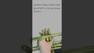 Viva la Vida on Trumpet  Part 1     #trumpet #sheetmusic #playalong