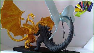 MOTHRA AND GODZILLA EARTH VS VOID GHIDORAH WITH CLAY/PLASTILINA.