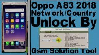 Oppo A83 2018 Network/Country Unlock By Gsm Solution Tool