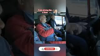 Putin driving a truck | Sigma Rule Status Ura Putin Best Moments #putin #russia #shorts #driving