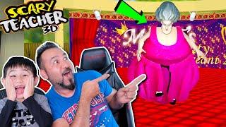 KIZGIN ÖĞRETMEN BALON OLDU UÇTU! | SCARY TEACHER 3D OYNUYORUZ!