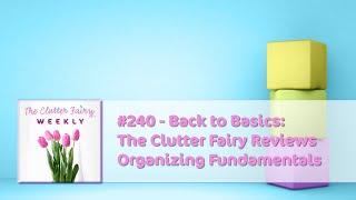 Back to Basics: The Clutter Fairy Reviews Organizing Fundamentals - The Clutter Fairy Weekly #240