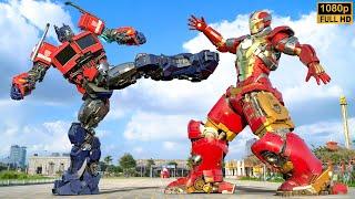 Transformers x Avengers - Optimus Prime vs Iron Man Epic Battle | Paramount Pictures [HD]