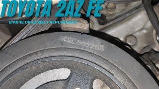 Toyota 2az fe engine drive belt replacement. #toyota#2azengine#drivebelt how to replace drive belt.