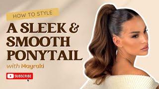 HOW TO MAKE SLEEK AND SMOOTH PONYTAIL WITH MAYRAKI #haircare #hair #hairtreatment #hairoil #shorts