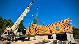 MEADOWLARK LOG HOME ASSEMBLY, EPISODE 4- Ozark Mountains Missouri