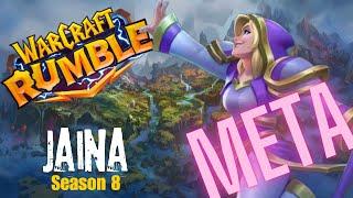 Warcraft Rumble PvP : Jaina Turtle META all the way to 16k+ ( Adrenaline rush / Bounty hunt ) S8W3