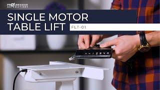 Adjustable One-Leg Single Motor Table Lift | FLT-01 Overview | Progressive Automations