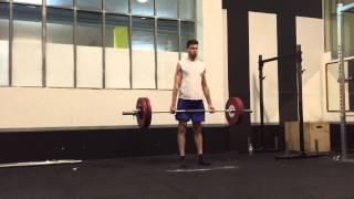 Alessio R.- Swimmer - 20 Deadlift 130kg (1,5bw) sub 2 minutes test