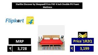 Starlite Discover by Sleepwell Firm PAF 4 inch Double PU Foam Mattress