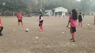 Youth Passing Drill Soccer | Football Traning For Girls | passing and supporting drill for kids