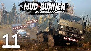 Spintires: Mudrunner Co-op w/ Beef & Cone - 11 - Flooded in Fails