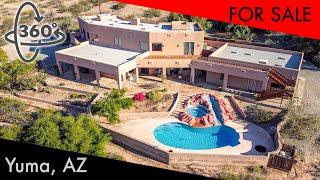 360 VR TOUR - Inside a LUXURY HOME in Yuma's Adobe Ridge with Panoramic Farm & Mountain Views!