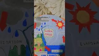Our team geography project. #water cycle 3d model.#best 1st prize #easy art #viral#yt shorts#2025.