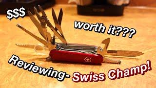 Swiss Army Knife Swiss Champ Review… #edc #pocketknife #classic