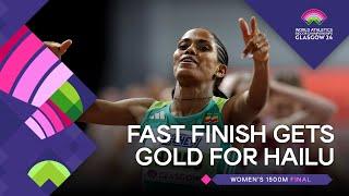 Fast finishing Hailu strikes 1500m gold | World Athletics Indoor Championships Glasgow 24