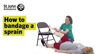 How to Bandage A Sprain - First Aid Training - St John Ambulance