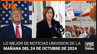 Lo mejor de Noticias Univision de la mañana | jueves 24 de octubre de 2024