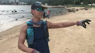 Ghost net collector Victor Leung near Mui Wo, Hong Kong