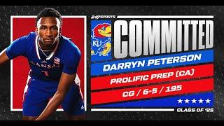 WATCH: 5-star CG Darryn Peterson commits to Kansas Jayhawks | No. 3 Overall Prospect