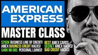 SECRET AMERICAN EXPRESS CREDIT HACKS  | American Express MASTERCLASS (AMEX SECRETS)