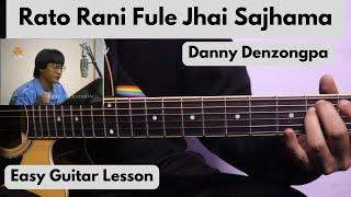 Rato Rani Fule Jhai Sajhama | Easy Guitar Lesson