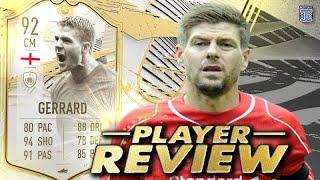 STEVIE G! 92 SBC PRIME ICON MOMENTS GERRARD REVIEW FIFA 21 ULTIMATE TEAM