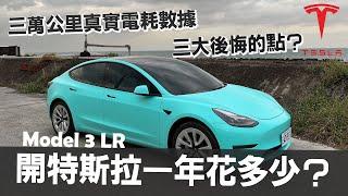 開特斯拉一年要花多少錢？ Tesla Model 3 LR 車主真實檢討會！30000公里電費公開和三大後悔！ @erindiary