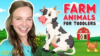 Baby Learning Video - Learn to Talk -  First Words, Farm Animals & Sounds | Nursery Rhymes & More