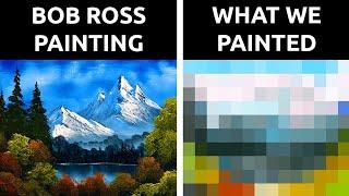 we tried following a bob ross tutorial and this happened...