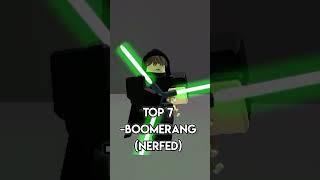 TOP 10 SABERS IN SABER SHOWDOWN #enjimen #roblox #sabershowdown #edits