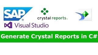 C# Crystal Reports Tutorial For Beginners