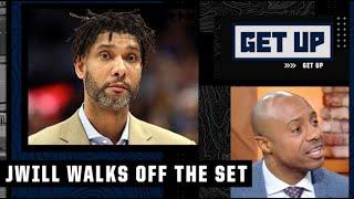 Richard Jefferson’s Tim Duncan take prompts JWill to leave the Get Up set 