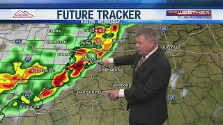 Sct T'Showers Tuesday / Storms Late Wednesday