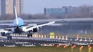 Hard Crosswind Landing | Almost Crash | Aviation Videos | Aviation Lovers