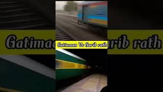 India's Fastest Premium train, Garib rath Vs Gatimaan Express #short#indianrailways#shortvideo#lhb