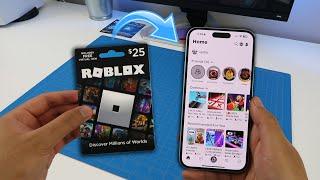 How to REDEEM ROBLOX GIFT CARD ON iPhone (EASY METHOD)