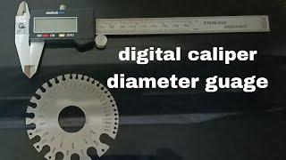 Digital Caliper, Diameter Gauge reading comparison