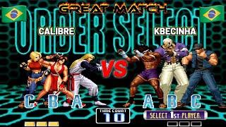 MESTRES de BRASIL se encuentran en BATALLA ÉPICA ⭐ CALIBRE vs KBECINHA  KOF 2002