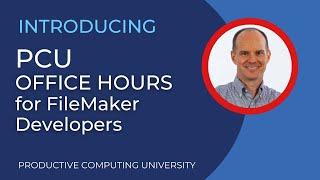 Get One-on-One FileMaker Support with PCU Office Hours