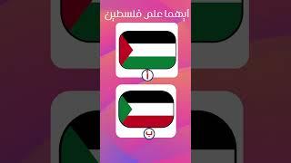 خمن العلم الصحيح: ايهما علم فلسطين؟ اتحداك تعرف العلم |٥| #فلسطين  #عشاق_التحديات #لغز #تحدي #الغاز