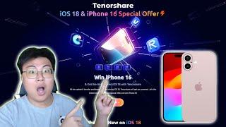 Tenorshare iOS18 & iPhone 16 Giveaway! Win A Free iPhone 16 Now!