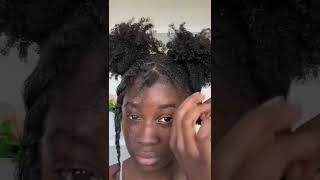 Easy hairstyle on type 4 hair