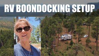 The Perfect RV Boondocking Campsite Setup