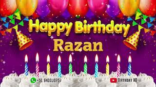 Razan Happy birthday To You - Happy Birthday song name Razan 