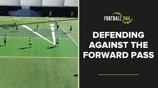 DEFENDING Against The Forward Pass - Football Drill