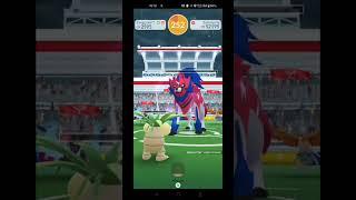 Zamazenta raid battle at Pokémon Go Fest 