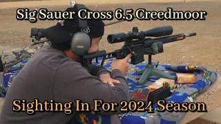 Sig Sauer Cross 6.5 Creedmoor - Sighting In For 2024 Hunting Season - Khu Phom Tshab