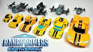 Transformers Earthspark Warrior Class Bumblebee and Megatron! Bumblebee has an odd gimmick...